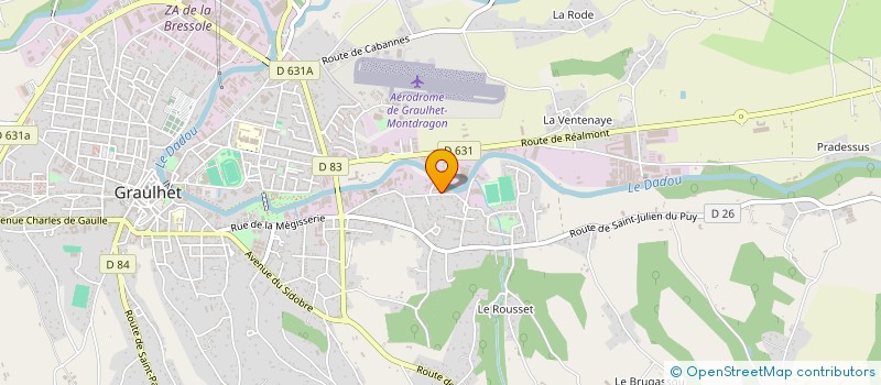 localisation de l'entreprise SOCIETE CIVILE IMMOBILIERE MEGISSERIE DE LA MAYSOU  GRAULHET