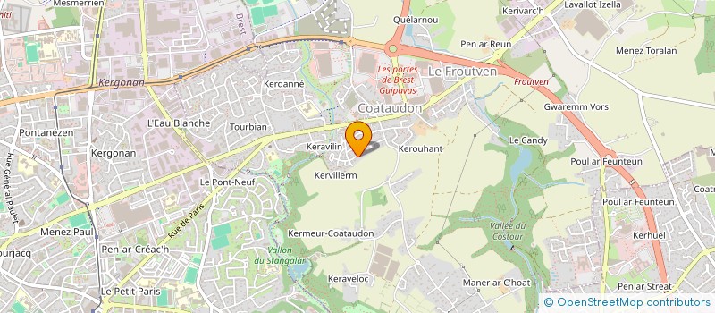 localisation de l'entreprise SOCIETE CIVILE IMMOBILIERE MELALLALI  GUIPAVAS