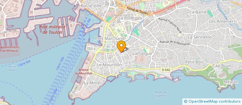 localisation de l'entreprise SOCIETE CIVILE IMMOBILIERE MELIEMA  TOULON