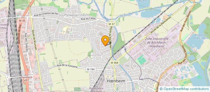 localisation de l'entreprise SOCIETE CIVILE IMMOBILIERE MELINE  SOUFFELWEYERSHEIM