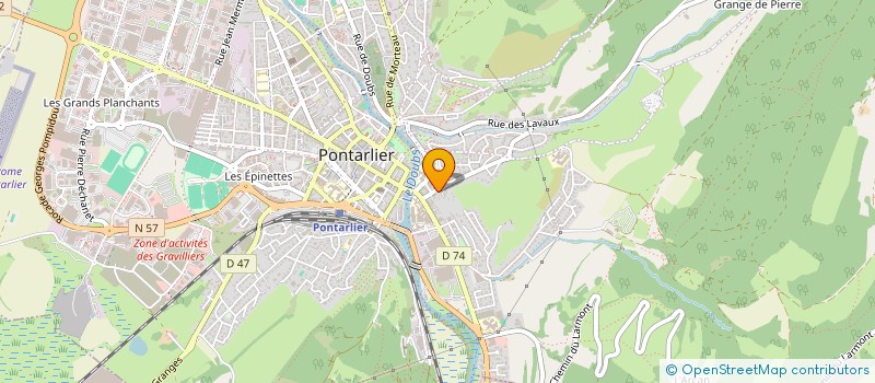 localisation de l'entreprise SOCIETE CIVILE IMMOBILIERE MERARDS  PONTARLIER