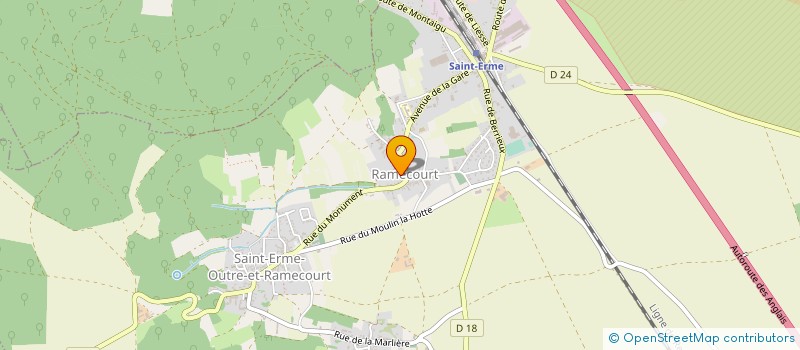 localisation de l'entreprise SOCIETE CIVILE IMMOBILIERE MEREAU JONES  SAINT-ERME-OUTRE-ET-RAMECOURT