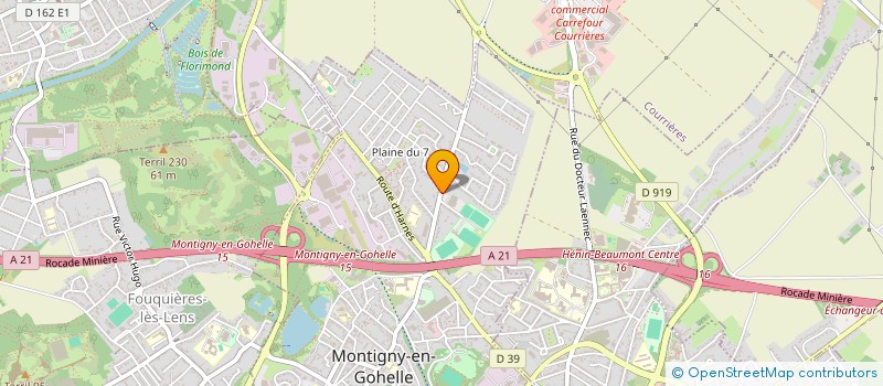 localisation de l'entreprise SOCIETE CIVILE IMMOBILIERE MGI  MONTIGNY-EN-GOHELLE