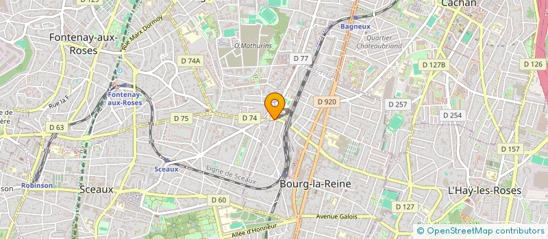 localisation de l'entreprise SOCIETE CIVILE IMMOBILIERE MGTROIS à BOURG-LA-REINE