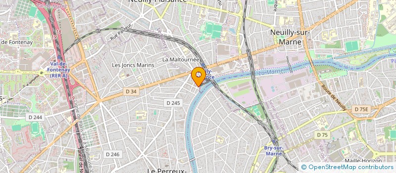 localisation de l'entreprise SOCIETE CIVILE IMMOBILIERE MICADEN  LE PERREUX-SUR-MARNE