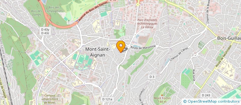 localisation de l'entreprise SOCIETE CIVILE IMMOBILIERE MICHELET  MONT-SAINT-AIGNAN