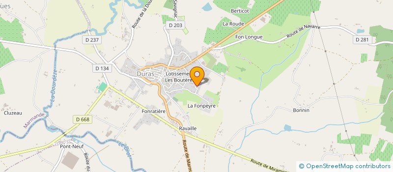 localisation de l'entreprise SOCIETE CIVILE IMMOBILIERE MICHELOT  DURAS