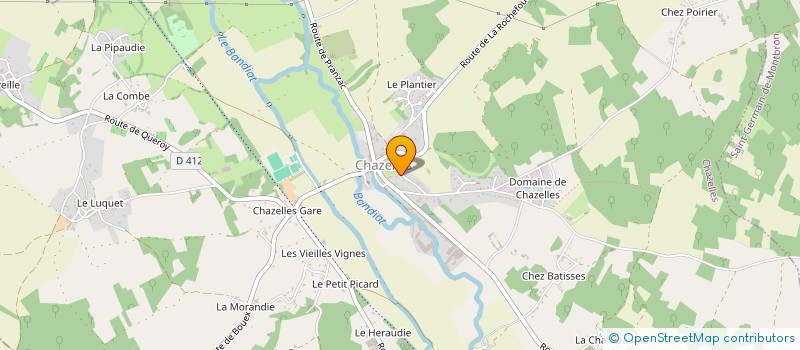 localisation de l'entreprise SOCIETE CIVILE IMMOBILIERE MIDIE 16 à CHAZELLES