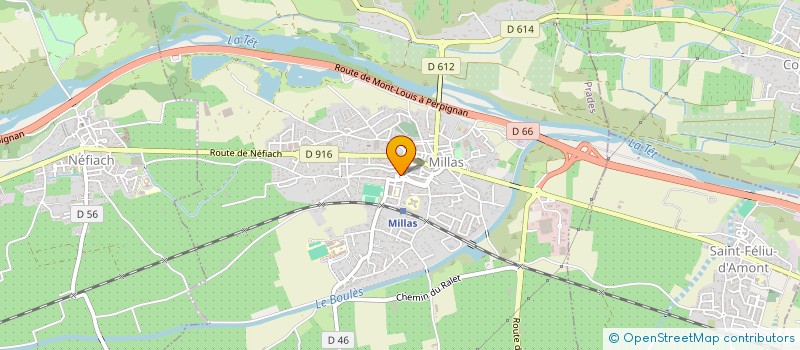 localisation de l'entreprise SOCIETE CIVILE IMMOBILIERE MILEX  MILLAS