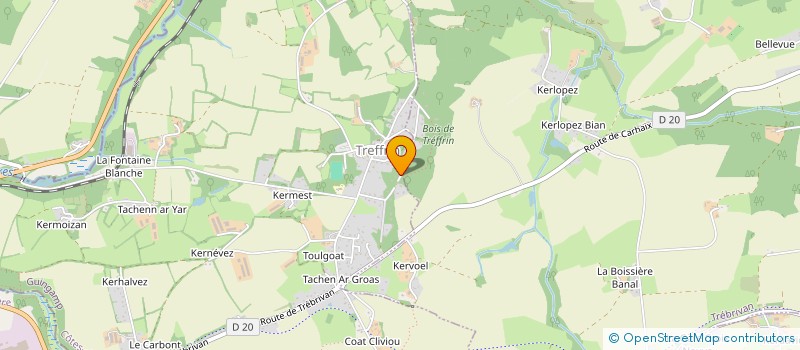 localisation de l'entreprise SOCIETE CIVILE IMMOBILIERE MLA  TREBRIVAN