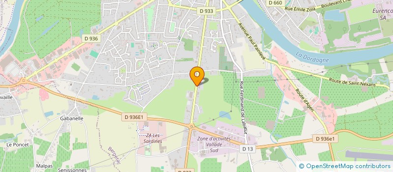 localisation de l'entreprise SOCIETE CIVILE IMMOBILIERE MO WAX à BERGERAC