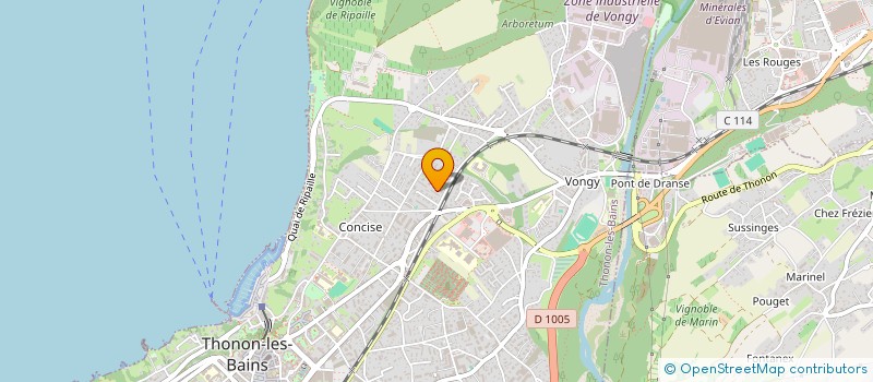 localisation de l'entreprise SOCIETE CIVILE IMMOBILIERE MOHELI à THONON-LES-BAINS