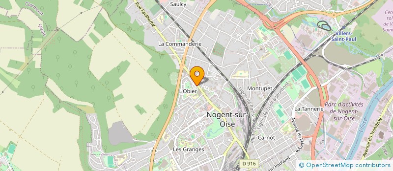 localisation de l'entreprise SOCIETE CIVILE IMMOBILIERE MOKHTAR LATAMEN ALLOUACHE SCI M.L.A  NOGENT-SUR-OISE