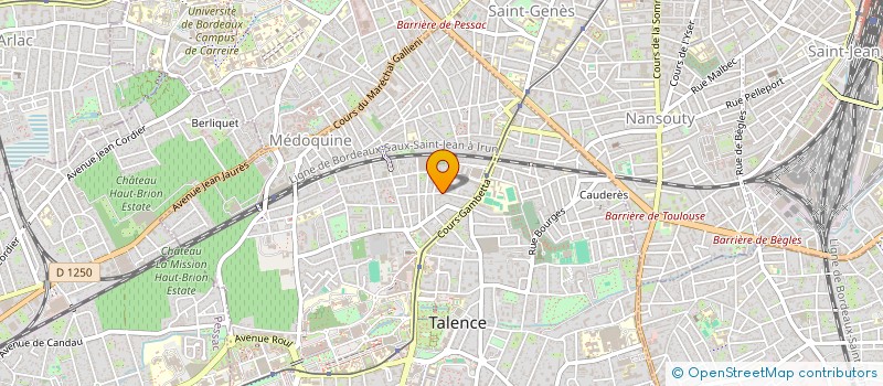 localisation de l'entreprise SOCIETE CIVILE IMMOBILIERE MOLIETS  TALENCE