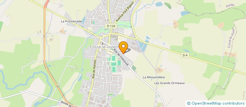 localisation de l'entreprise SOCIETE CIVILE IMMOBILIERE MONIGA  COSSE-LE-VIVIEN