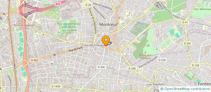 localisation de l'entreprise SOCIETE CIVILE IMMOBILIERE MONTMARTRE IN PARIS à MONTREUIL
