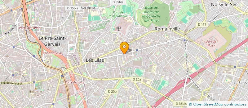 localisation de l'entreprise SOCIETE CIVILE IMMOBILIERE MOREAC à LES LILAS
