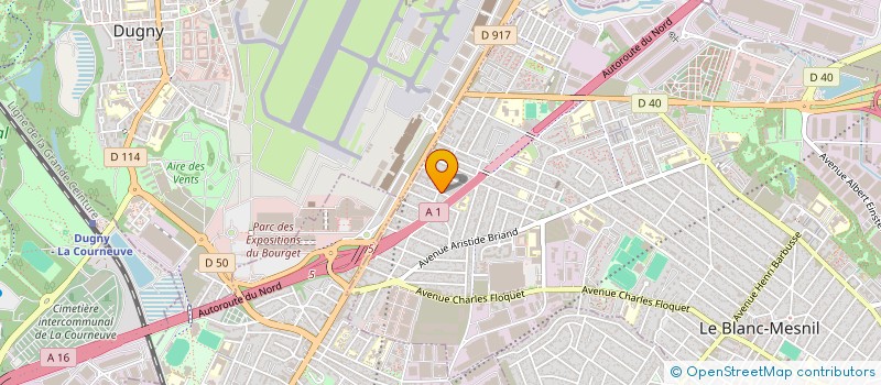 localisation de l'entreprise SOCIETE CIVILE IMMOBILIERE MOROUAS  LE BLANC-MESNIL