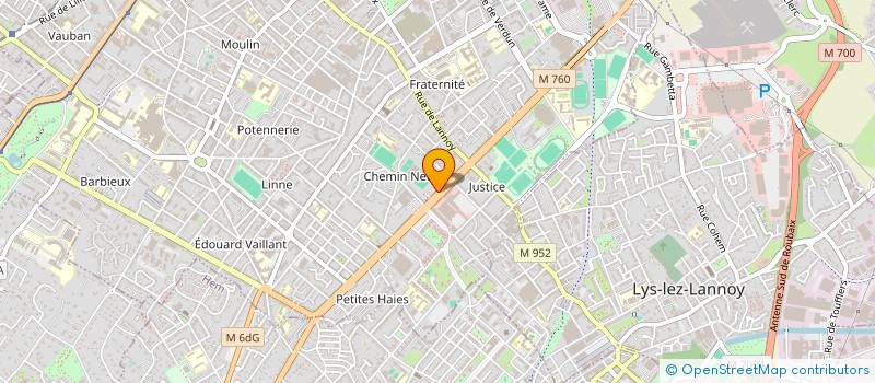 localisation de l'entreprise SOCIETE CIVILE IMMOBILIERE MOTTE 255  ROUBAIX