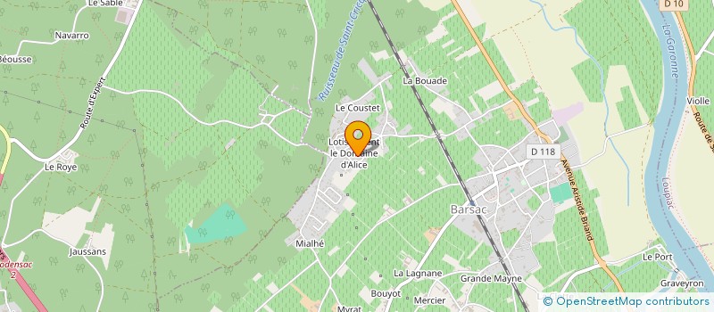 localisation de l'entreprise SOCIETE CIVILE IMMOBILIERE  MOULIN DE LASSALLE  BUDOS