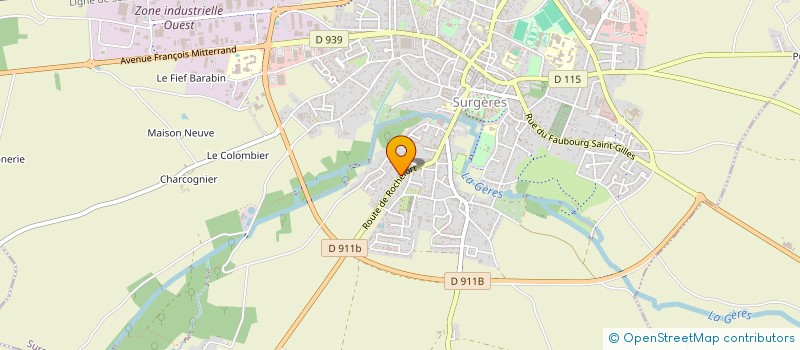 localisation de l'entreprise SOCIETE CIVILE IMMOBILIERE MOZART  SURGERES