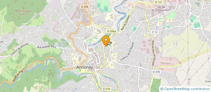 localisation de l'entreprise SOCIETE CIVILE IMMOBILIERE MP1 à ANNONAY