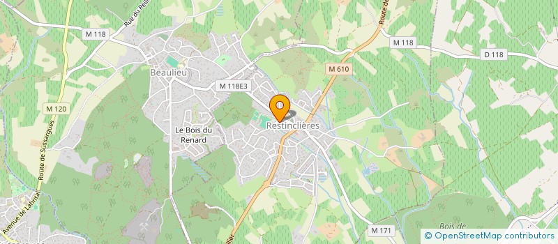 localisation de l'entreprise SOCIETE CIVILE IMMOBILIERE MSMI  RESTINCLIERES