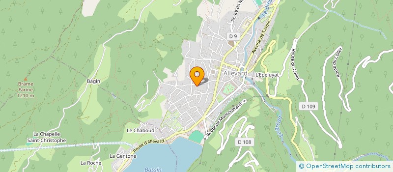 localisation de l'entreprise SOCIETE CIVILE IMMOBILIERE MYLLAUT  ALLEVARD