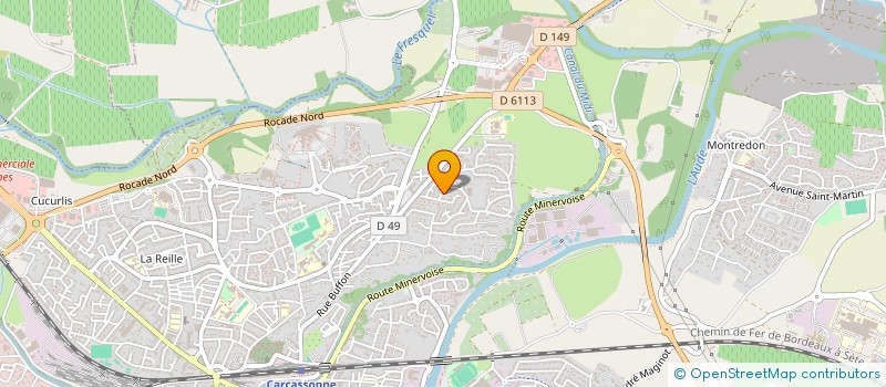 localisation de l'entreprise SOCIETE CIVILE IMMOBILIERE MYROMAINE à CARCASSONNE
