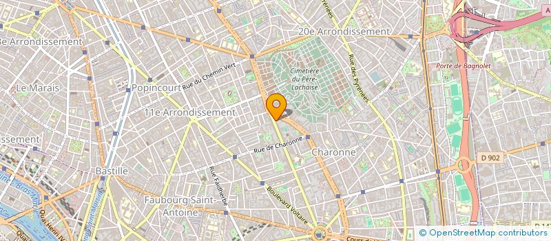 localisation de l'entreprise SOCIETE CIVILE IMMOBILIERE NANOUTE  PARIS