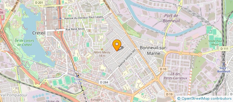 localisation de l'entreprise SOCIETE CIVILE IMMOBILIERE  NATALYA  BONNEUIL-SUR-MARNE