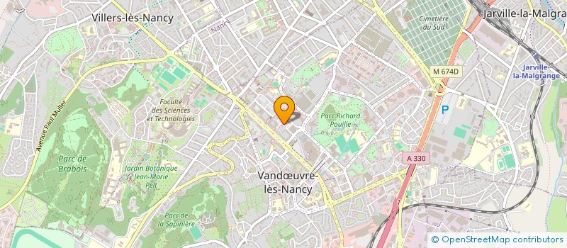 localisation de l'entreprise SOCIETE CIVILE IMMOBILIERE NATURE ET LOISIRS  VANDUVRE-LES-NANCY