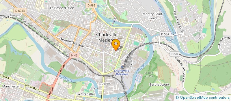 localisation de l'entreprise SOCIETE CIVILE IMMOBILIERE NAVACCHIA  CHARLEVILLE-MEZIERES