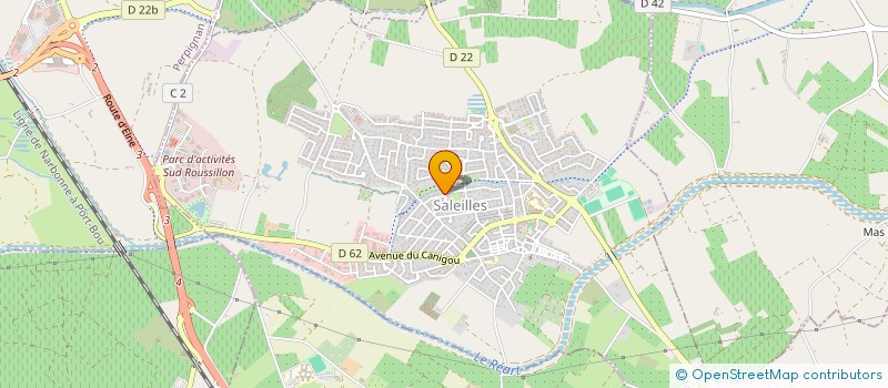 localisation de l'entreprise SOCIETE CIVILE IMMOBILIERE NICALEX  SALEILLES