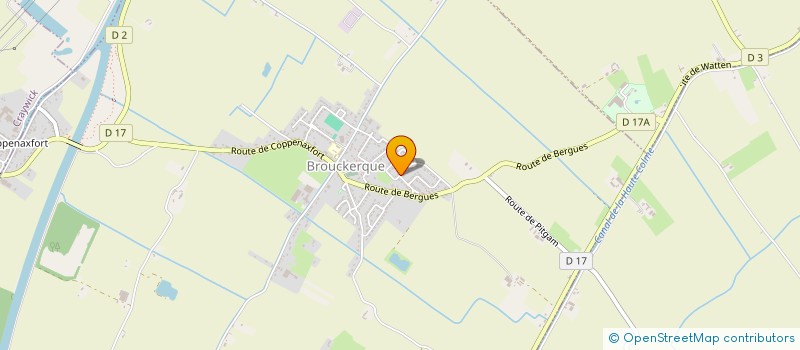 localisation de l'entreprise SOCIETE CIVILE IMMOBILIERE NICOMA IMO  BROUCKERQUE