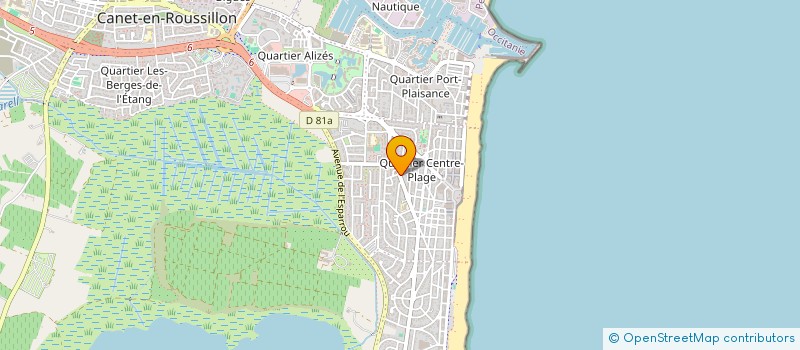 localisation de l'entreprise SOCIETE CIVILE IMMOBILIERE NOE  CANET-EN-ROUSSILLON