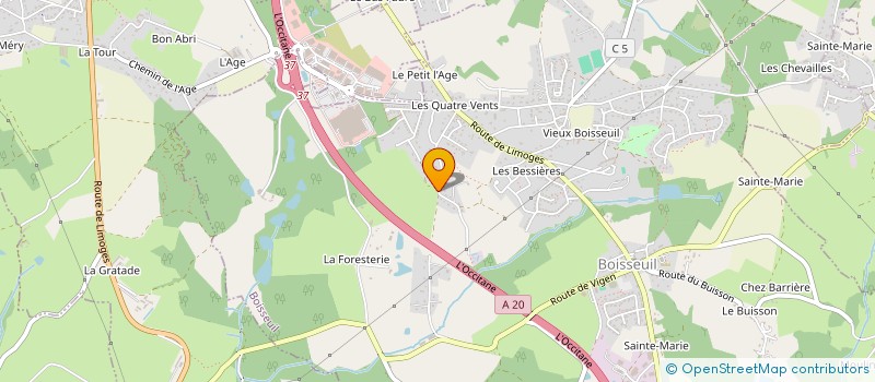 localisation de l'entreprise SOCIETE CIVILE IMMOBILIERE NOEL JAMMES  BOISSEUIL