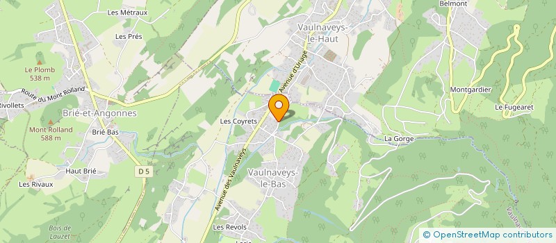 localisation de l'entreprise SOCIETE CIVILE IMMOBILIERE NOEMIE  VAULNAVEYS-LE-BAS