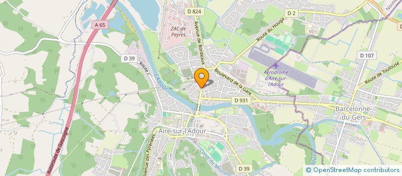 localisation de l'entreprise SOCIETE CIVILE IMMOBILIERE NOLIE  AIRE-SUR-L'ADOUR