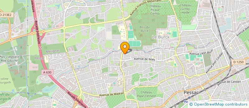 localisation de l'entreprise SOCIETE CIVILE IMMOBILIERE NOMADET  PESSAC