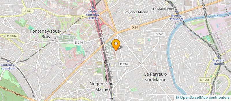 localisation de l'entreprise SOCIETE CIVILE IMMOBILIERE NORD-AZUR  LE PERREUX-SUR-MARNE