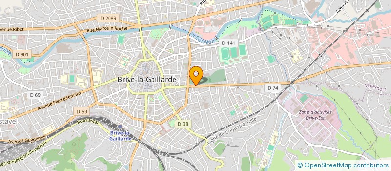 localisation de l'entreprise SOCIETE CIVILE IMMOBILIERE NOUS2  BRIVE-LA-GAILLARDE