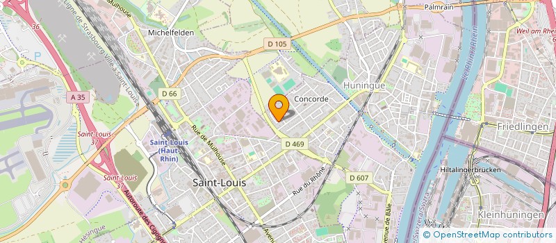 localisation de l'entreprise SOCIETE CIVILE IMMOBILIERE NVMA  HUNINGUE