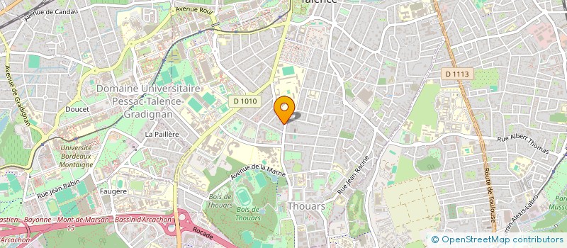 localisation de l'entreprise SOCIETE CIVILE IMMOBILIERE OBEMMAMA  TALENCE