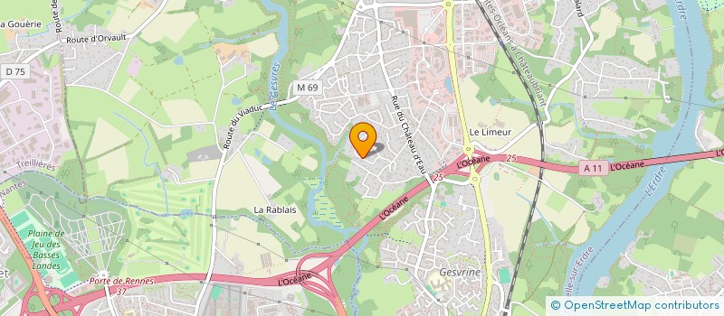 localisation de l'entreprise SOCIETE CIVILE IMMOBILIERE OCEANE ET PAR ABREVIATION SCI OCEANE  LA CHAPELLE-SUR-ERDRE