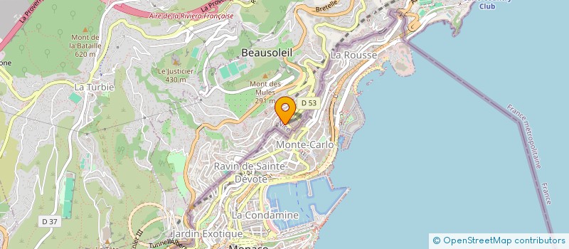 localisation de l'entreprise SOCIETE CIVILE IMMOBILIERE OCTAGON 25 EN ABREGE : S.C.I. OCTAGON 25  BEAUSOLEIL