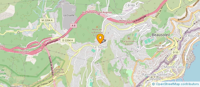 localisation de l'entreprise SOCIETE CIVILE IMMOBILIERE ODONTEETH à LA TURBIE