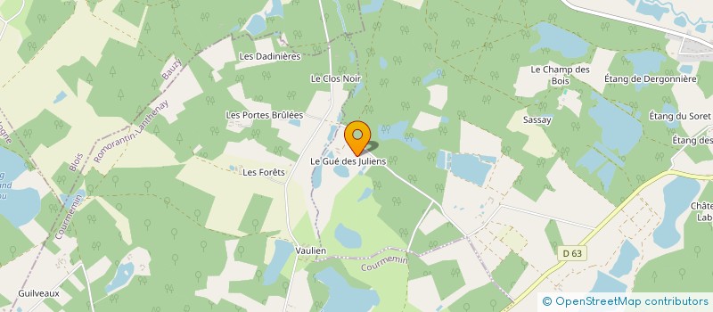 localisation de l'entreprise SOCIETE CIVILE IMMOBILIERE OLICALINE à VERNOU-EN-SOLOGNE
