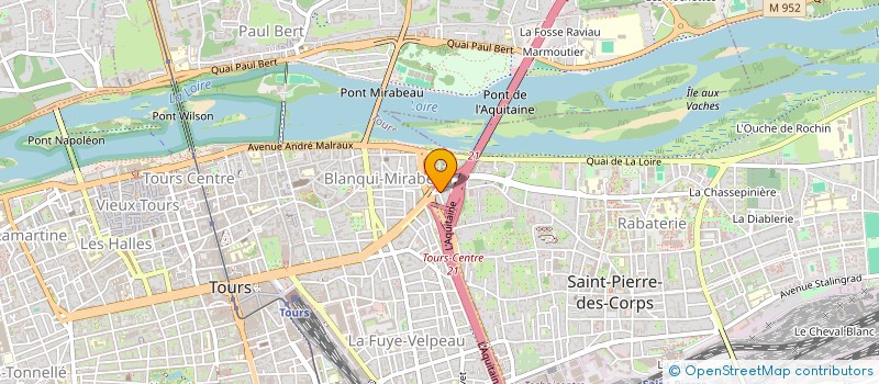 localisation de l'entreprise SOCIETE CIVILE IMMOBILIERE OMNES-NIAULIN  SAINT-PIERRE-DES-CORPS