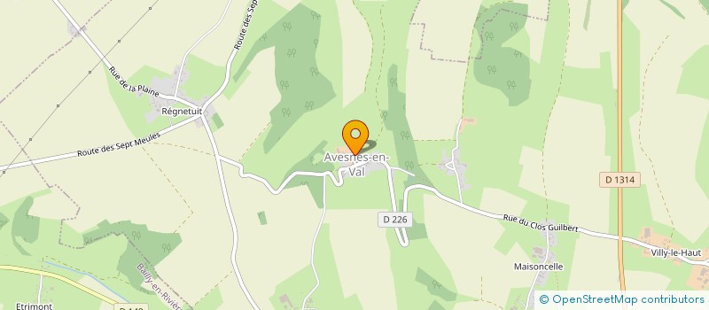 localisation de l'entreprise SOCIETE CIVILE IMMOBILIERE ONDINES DES BOIS  AVESNES-EN-VAL